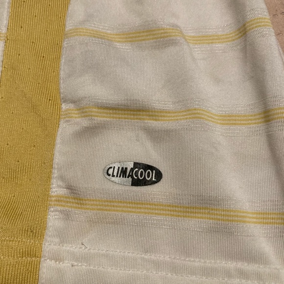 Adidas Climacool  Large Men’s Gold Shirt Gold Embroidered Marion - Picture 5 of 7
